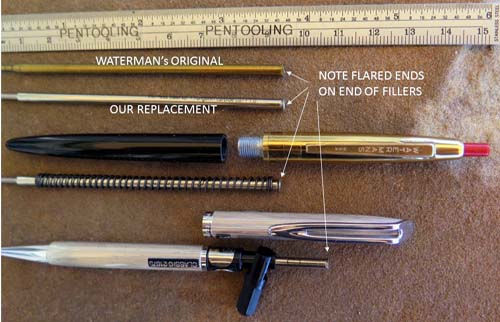 WATERMANs CF and OTHER EARLY BALLPOINT REFILLS